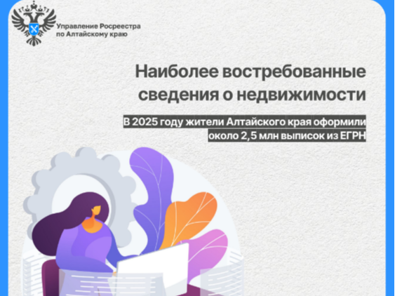 Наиболее востребованные сведения о недвижимости.